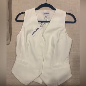 Steve Madden Women’s White Vest Top